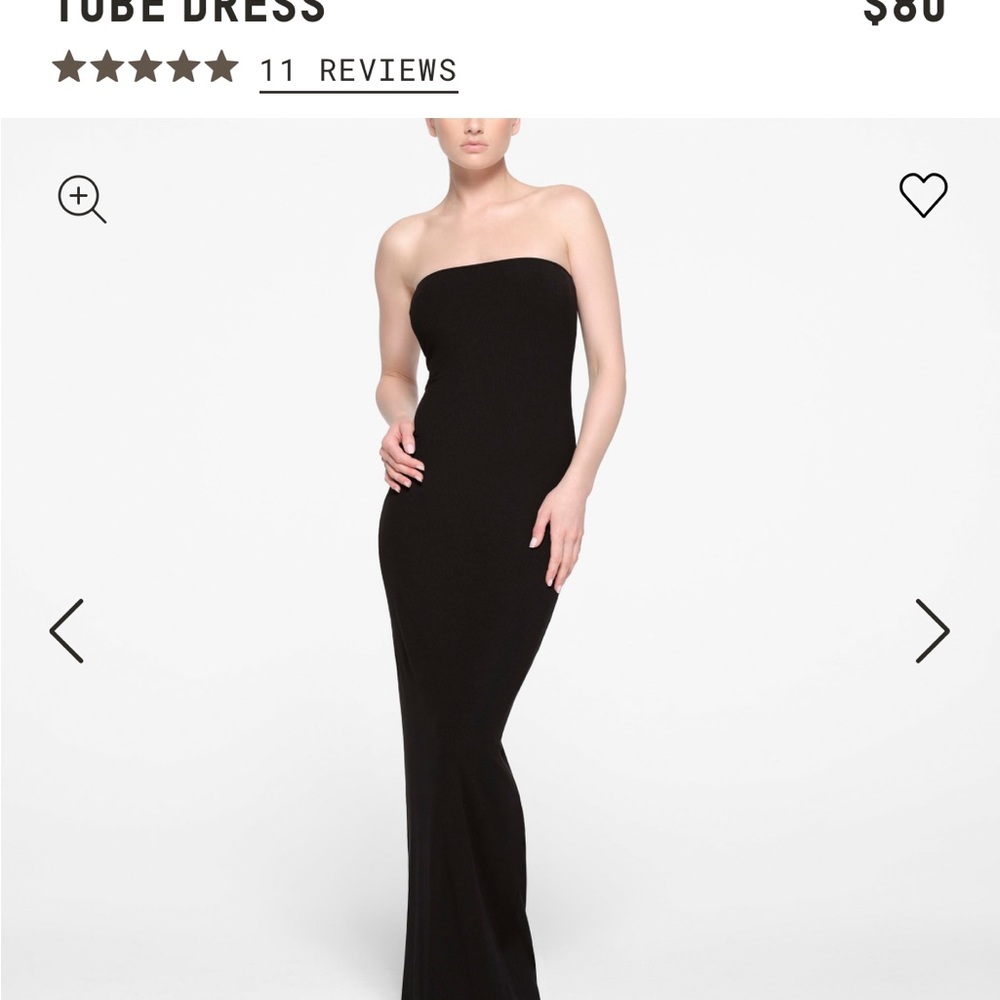 Skims tube dress size small NWT
